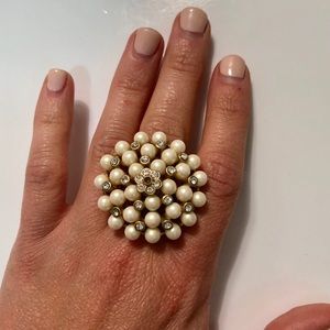 Pearl statement ring